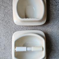 porta sapone e carta igenica vintage bagno