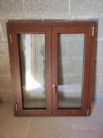 Finestra a due ante alluminio termico