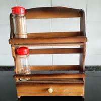 Porta spezie in legno 