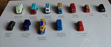 12 Modellini CAMPER e AUTOBUS Giodi Kinder e altro
