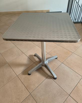 Tavolo a colonna  in alluminio antiruggine 