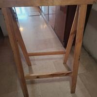 Coppia gambe pieghevoli per tavolo da giardino