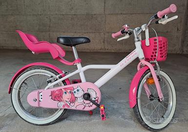 Bicicletta bimba 16 pollici BTwin 500 Docto girl