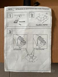 Barre portapacchi per Ford Focus 5p prima serie.