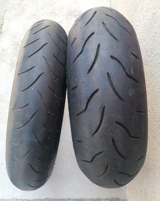 GOMME 120-70-17 e 180-55-17 USATE DOT OLD