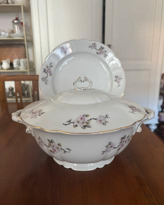 Zuppiera fiori di pesco