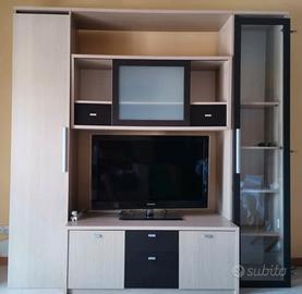 Parete Attrezzata Beige chiaro - Wenge.