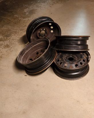 4 Cerchi in ferro originali Fiat Panda 14" – 4x98