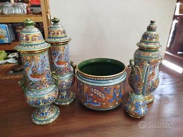 Set 5 pezzi ceramica Amalfi dipinta a mano