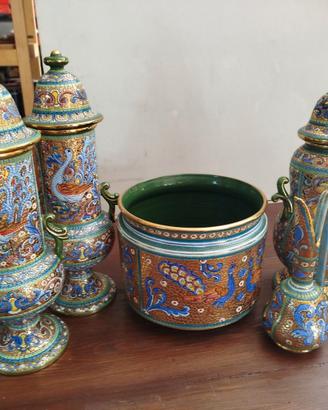 Set 5 pezzi ceramica Amalfi dipinta a mano