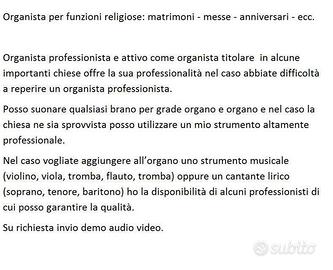 Organista professionista