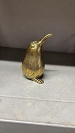 Statuetta Uccello Kiwi in Bronzo 6x10cm