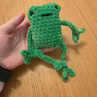 Peluche rana buffa fatto a mano
