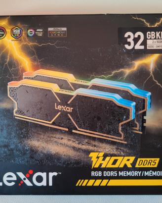 RAM DDR5 32GB + NVME 2TB + CPU + PSU + DISS + CASE