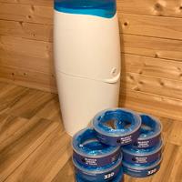 Bidoncino getta pannolini + 7 Ricariche