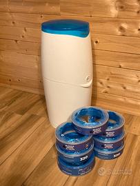 Bidoncino getta pannolini + 7 Ricariche