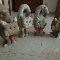 Gatti gufi fermaporta