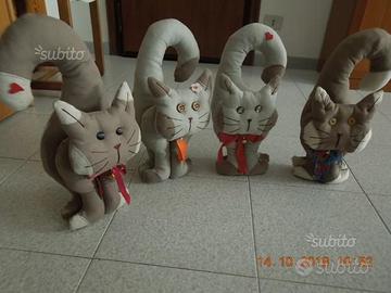 Gatti gufi fermaporta