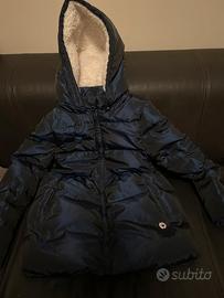 Giacca a vento tre quarti blu notte