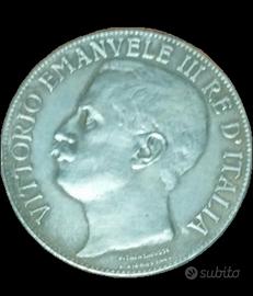 5 lire 50°anniversario regno d'Italia 1911R