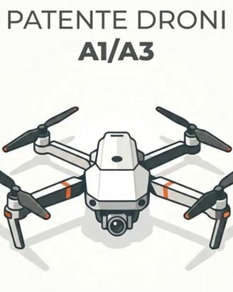 Patentino drone A1-A3