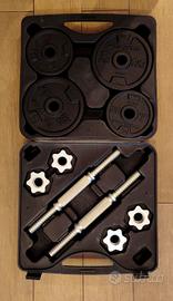 Set pesi 2 manubri 20kg