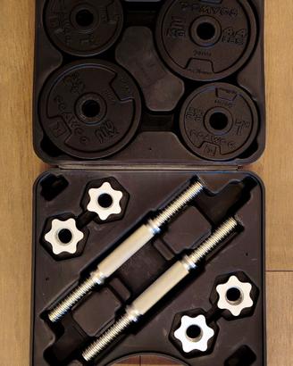 Set pesi 2 manubri 20kg
