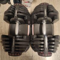 2 Manubri bowflex a carico regolabile 4-40 kg