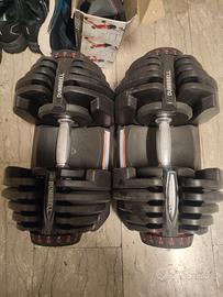 2 Manubri bowflex a carico regolabile 4-40 kg