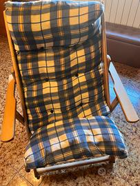 sedia a sdraio imbottita 