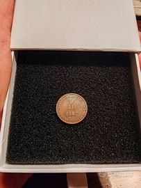 Mezzo Soldo 5/10 1862 "A" regno lombardo veneto