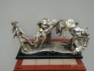 🐎Scultura Western – Cowboy e Cavalli Firmata A. S