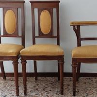 Set 2 sedie e poltroncina