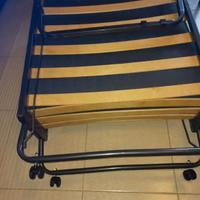 letto branda con rotelle e materasso 80x190 come n