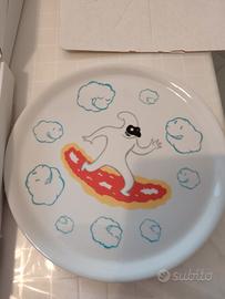 Set di 4 piatti per pizza 