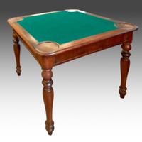 Tavolo da gioco antico in noce