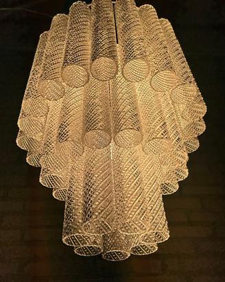 Grande lampadario stile venini anni 70 4