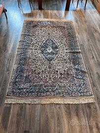 Tappeto persiano Kashan seta autentico fatto a man