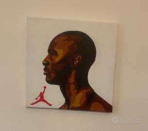 Quadro Omaggio a Micheal Jordan Pop Art