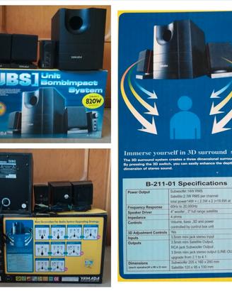 Casse audio + subwoofer