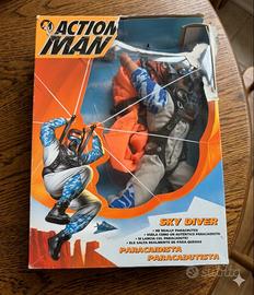 ACTION MAN SKY DIVER con paracadute funzionante