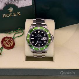 ROLEX SUBMARINER 16610LV KERMIT FULL SET ITA 2007