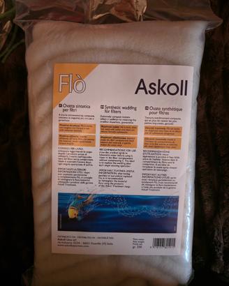 Ovatta Sintetica Filtro Acquario Askoll Flò 250g
