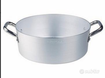 casseruola bassa angelli 2 manici 20x7,5h cm
