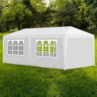 Gazebo per feste  3x6 metri, bianco con pareti