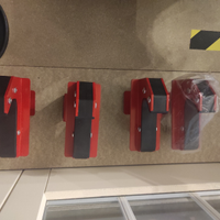 J-hooks per rack da palestra 70 x 70 x 25mm. Pin