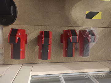 J-hooks per rack da palestra 70 x 70 x 25mm. Pin