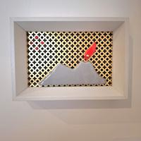 Vesuvio con Cuore Sacro Ceramica Artistica