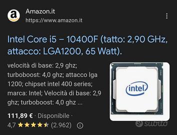 Intel i5-10400f - Freezer 7X