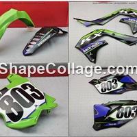 KIT PLASTICHE KAWASAKI KXF 450 2019 2023 KX-F 2020
